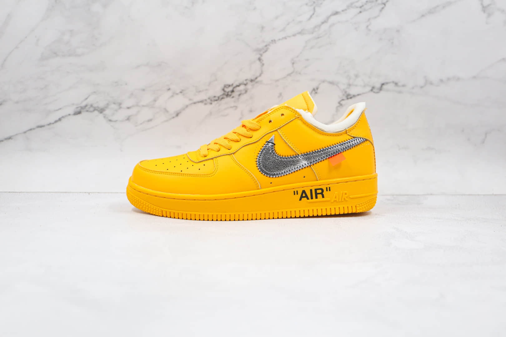 耐克Off White x Nike Air Force 1 Low “University Gold”公司级版本OW联名AF1低帮空军一号詹姆斯同款大学金原鞋开模 货号：DD1876-700