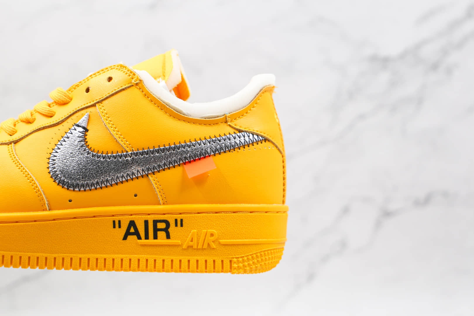 耐克Off White x Nike Air Force 1 Low “University Gold”公司级版本OW联名AF1低帮空军一号詹姆斯同款大学金原鞋开模 货号：DD1876-700