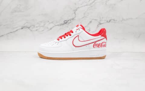 耐克Nike Air Force 1纯原版本可口可乐联名AF1空军一号白红色原标原盒 货号：315122-202