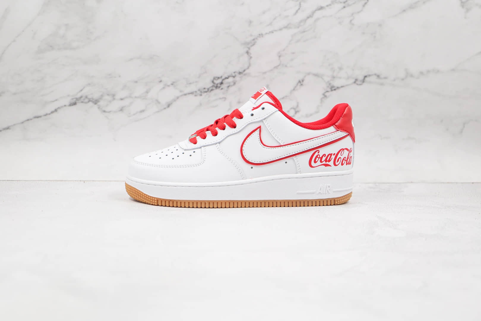 耐克Nike Air Force 1纯原版本可口可乐联名AF1空军一号白红色原标原盒 货号：315122-202