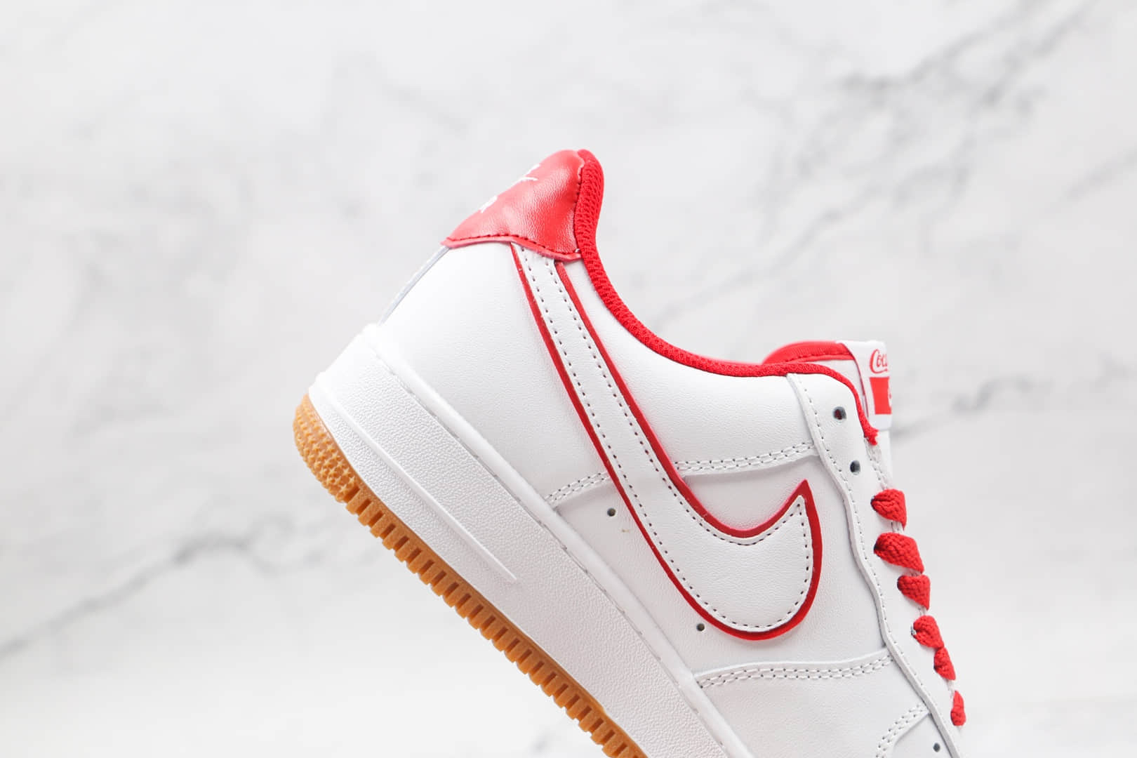 耐克Nike Air Force 1纯原版本可口可乐联名AF1空军一号白红色原标原盒 货号：315122-202