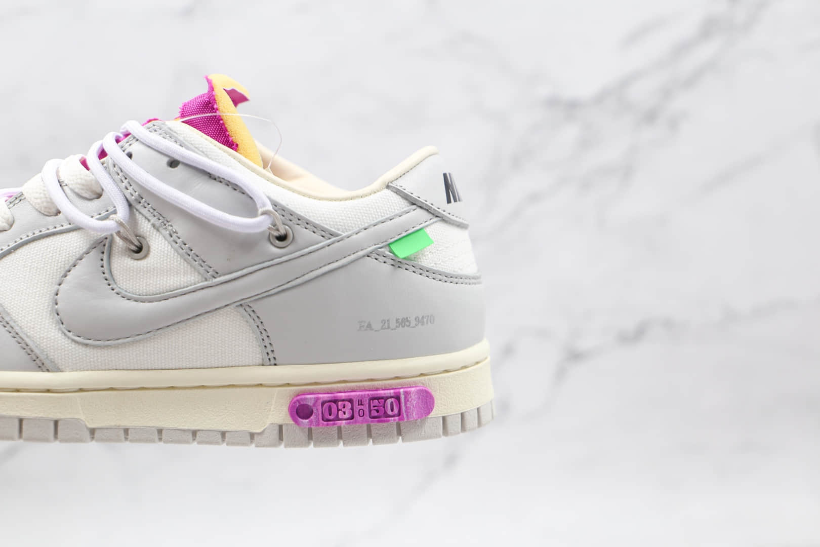 耐克Off-White x Nike SB Dunk Low“The 50 30”纯原版本OW联名Dunk板鞋灰白粉原厂原档案开发 货号：DM1602-118