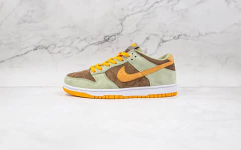 耐克Nike Dunk Low Dusty Olive Dusty Olive Pro Gold纯原版本低帮SB DUNK丑小鸭灰橄榄板鞋原档案数据开发 货号：DH5360-300