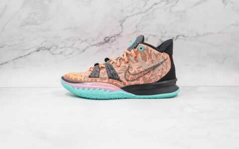 耐克Nike Kyrie 7 EP纯原版本欧文7代全明星黑橙绿色篮球鞋内置气垫支持实战 货号：DD1446-800