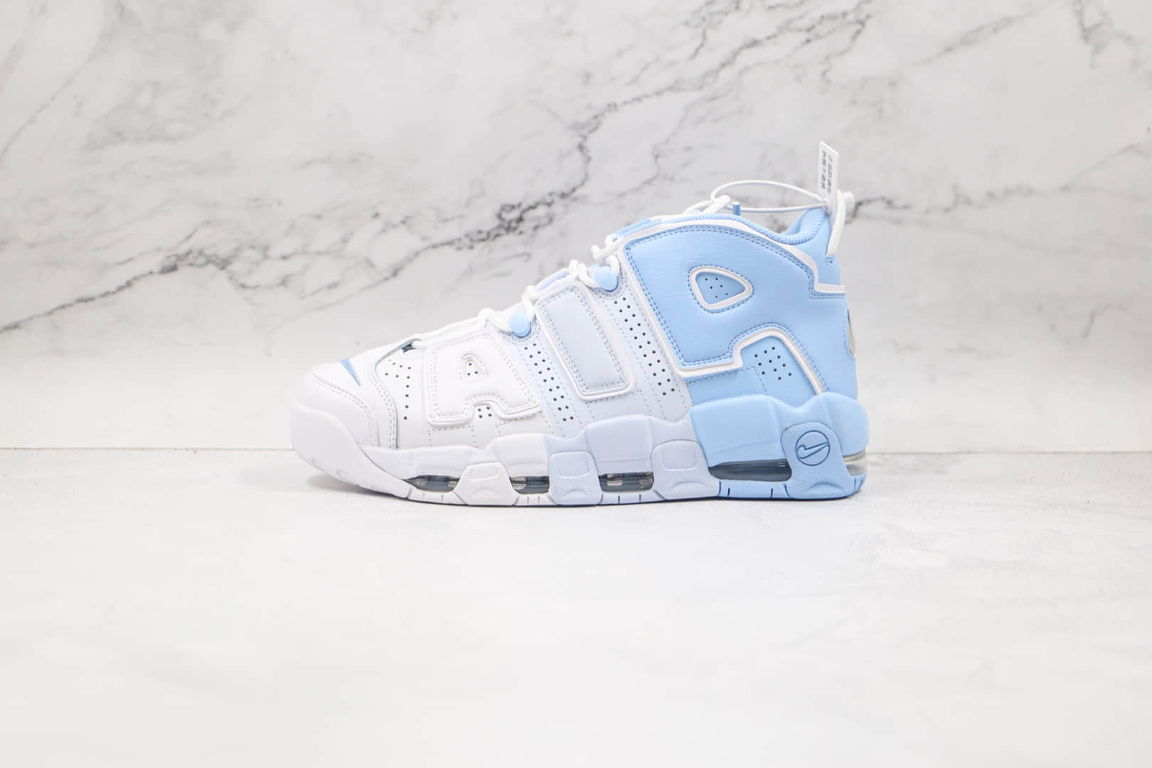 耐克Nike Air More Uptempo Sky Blue纯原版本皮蓬白蓝渐变篮球鞋原档案数据开发 货号：DJ5159-400