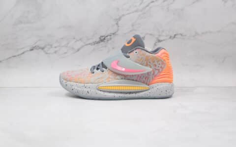 耐克Nike Zoom KD 14纯原版本杜兰特14代灰粉色篮球鞋内置气垫支持实战 货号：CZ0170-600