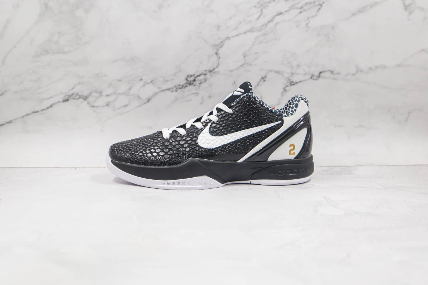 耐克Nike Kobe 6 Protro“Mamba Forever”纯原版本科比6实战篮球鞋黑白蛇纹原档案数据开发 货号：CW2190-002