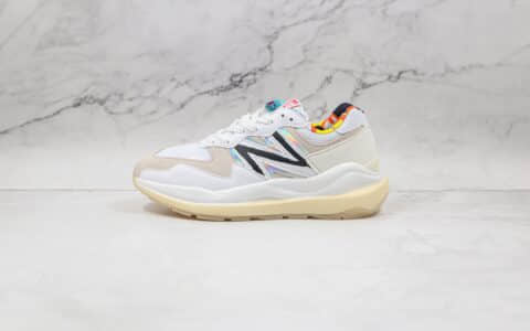 新百伦New Balance 5740纯原版本复古NB5740网面米灰色老爹鞋原楦头纸板打造 货号：M5740PR1