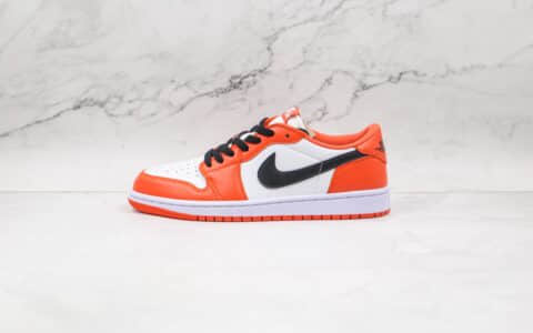 乔丹Air jordan 1 Low Shattered Backboard纯原版本低帮AJ1白橙黑扣碎板鞋原楦头纸板打造 货号：CZ0790-801