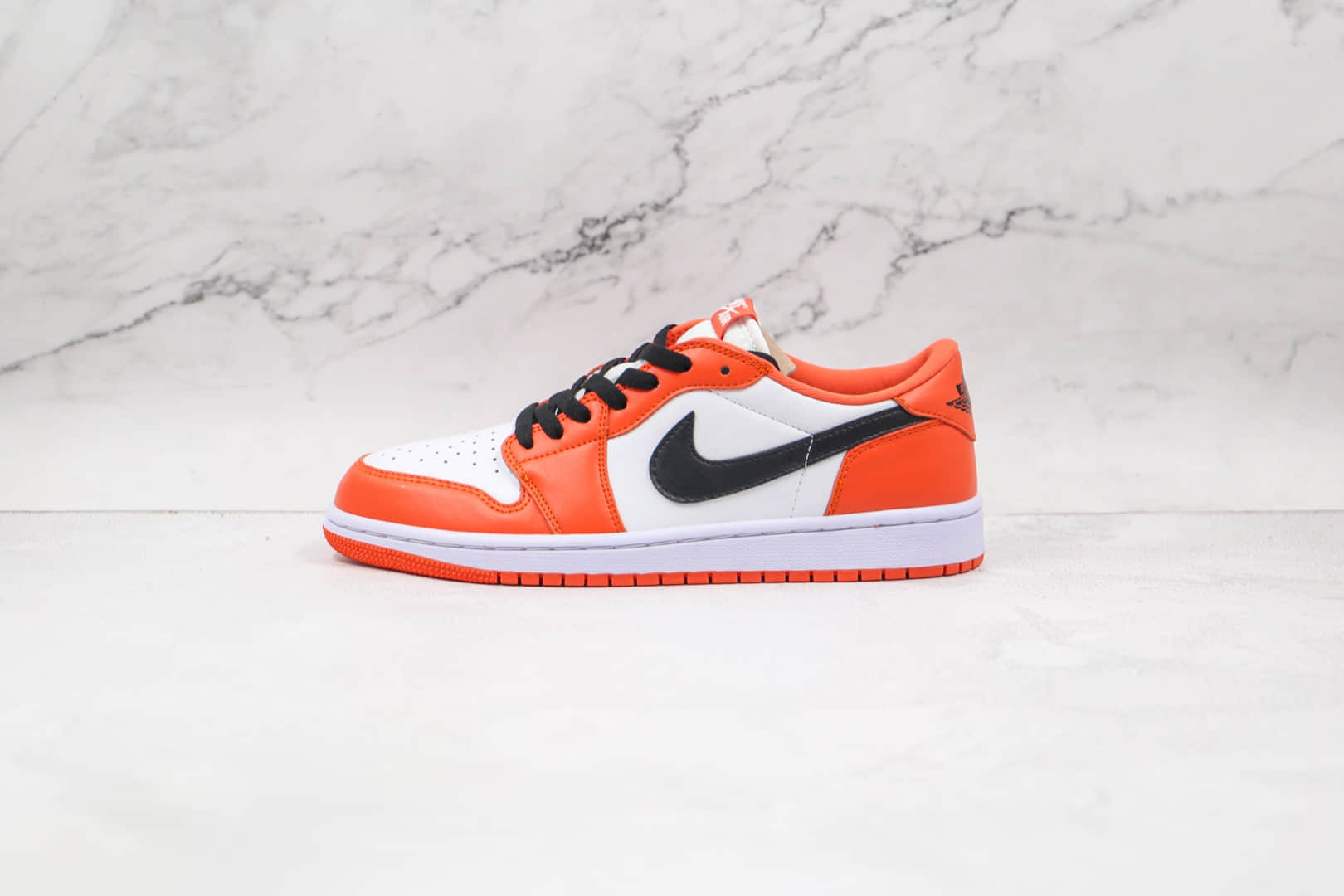 乔丹Air jordan 1 Low Shattered Backboard纯原版本低帮AJ1白橙黑扣碎板鞋原楦头纸板打造 货号：CZ0790-801