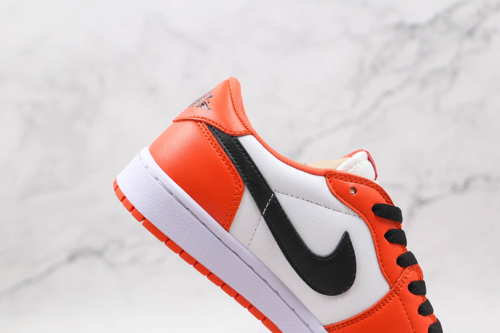 乔丹Air jordan 1 Low Shattered Backboard纯原版本低帮AJ1白橙黑扣碎板鞋原楦头纸板打造 货号：CZ0790-801