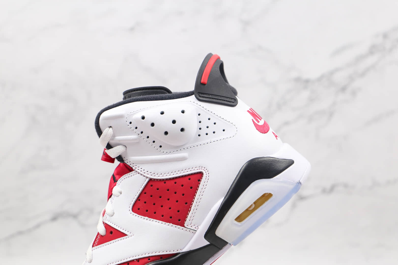 乔丹Air Jordan 6 Retro Carmine纯原版本高帮AJ6胭脂红篮球鞋原档案数据开发 货号：CT8529-106