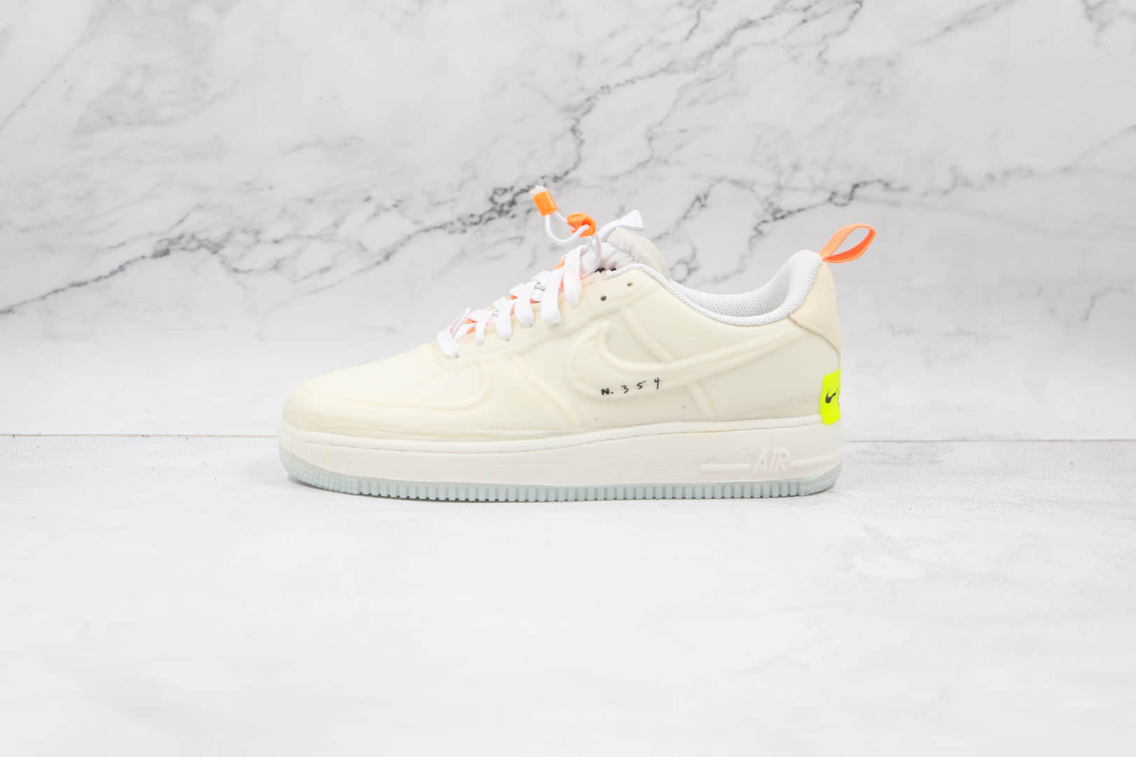 耐克Nike Air Force 1 Experimental Sail纯原版本低帮空军一号N.354联名款白色板鞋内置气垫 货号：CV1754-100