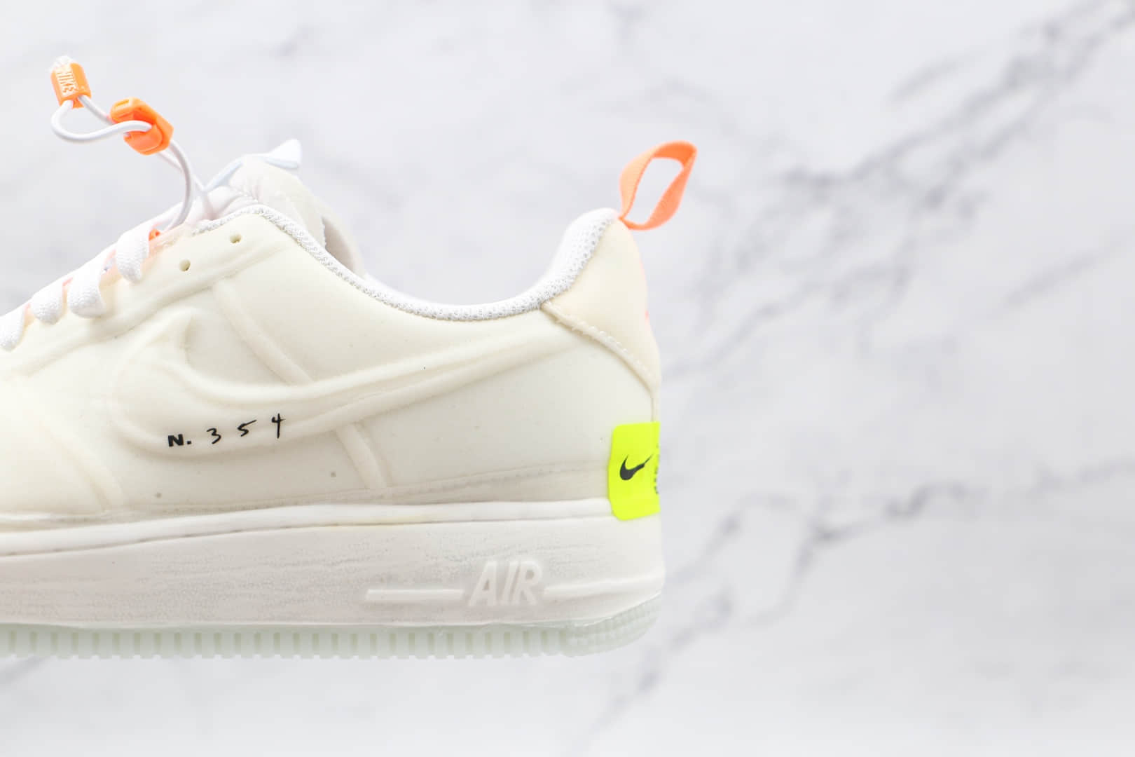 耐克Nike Air Force 1 Experimental Sail纯原版本低帮空军一号N.354联名款白色板鞋内置气垫 货号：CV1754-100