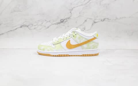 耐克Nike Dunk Low Yellow Strike纯原版本低帮DUNK水洗柠檬黄绿色板鞋原楦头纸板打造 货号：DM9467-700