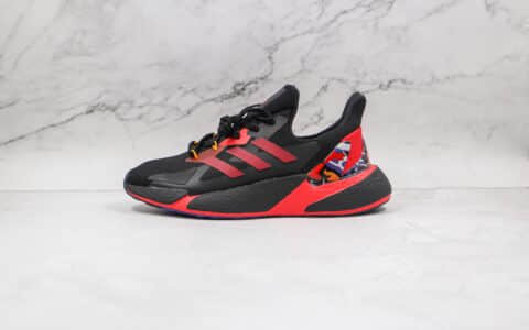 阿迪达斯Adidas X9000L4 Boost纯原版本黑红色ZX 9000L4爆米花跑鞋原楦头纸板打造 货号：GZ8987