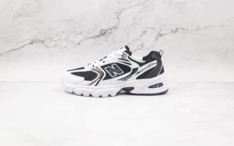 新百伦New Balance 530纯原版本复古NB530白黑色网面慢跑鞋原楦头纸板打造 货号：MR530SJ