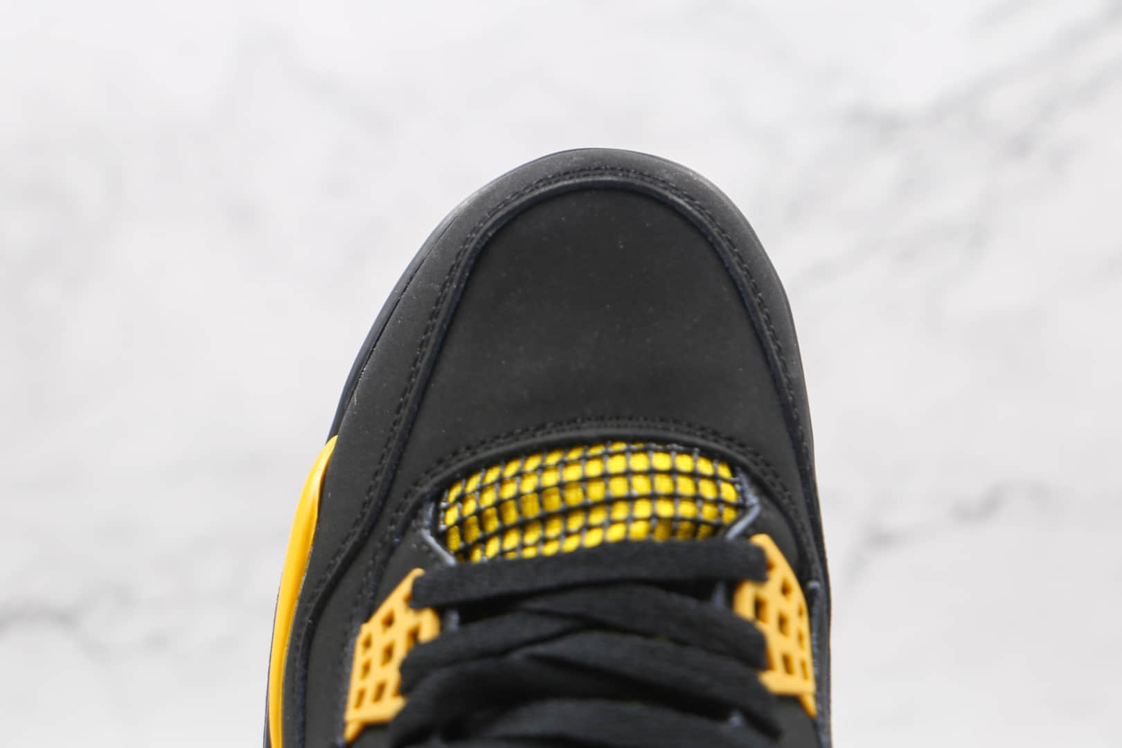 乔丹Air Jordan 4 Thunder纯原版本黑黄色AJ4篮球鞋原档案数据开发 货号：308497-008