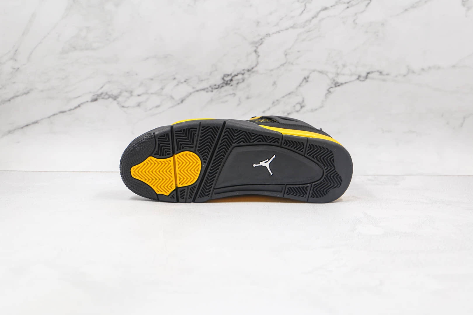 乔丹Air Jordan 4 Thunder纯原版本黑黄色AJ4篮球鞋原档案数据开发 货号：308497-008