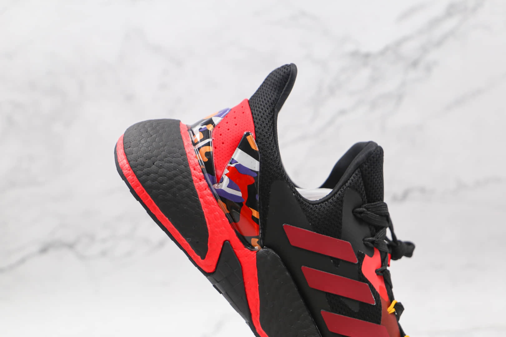 阿迪达斯Adidas X9000L4 Boost纯原版本黑红色ZX 9000L4爆米花跑鞋原楦头纸板打造 货号：GZ8987