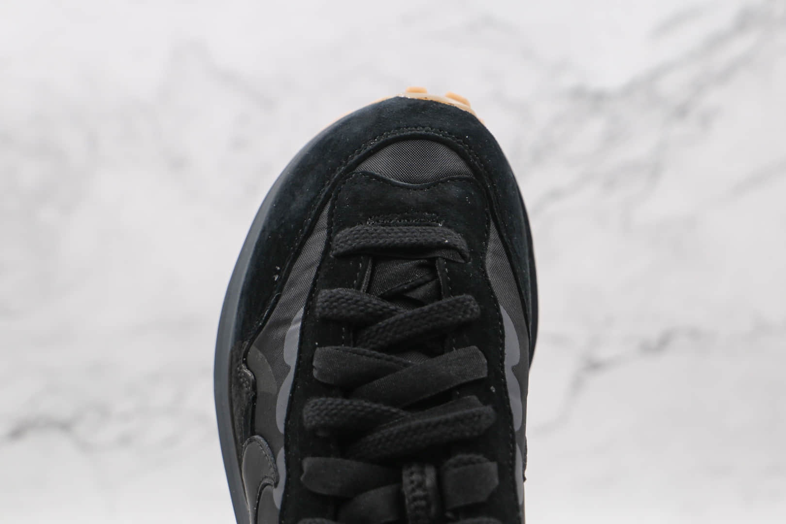耐克Nike VaporWaffle x Sacai联名款纯原版本华夫三代黑色双钩老爹鞋原楦头纸板打造 货号：DD1875-001
