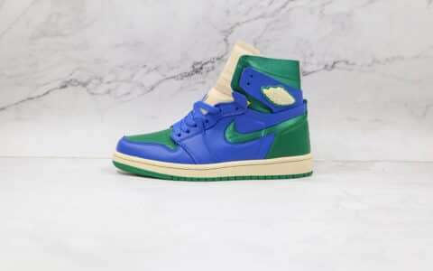 乔丹Air Jordan 1 Zoom纯原版本高帮AJ1蓝绿加州ZOOM板鞋原档案数据开发 货号：DJ1199-400