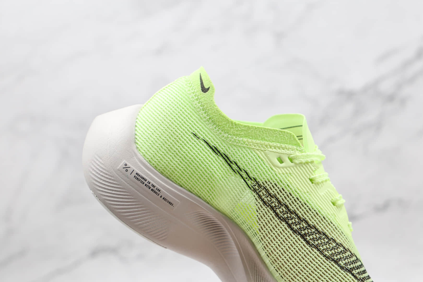 耐克Nike Air Zoom Alphafly NEXT%纯原版本马拉松黄绿色网面跑步鞋原楦头纸板打造 货号：CU4123-700