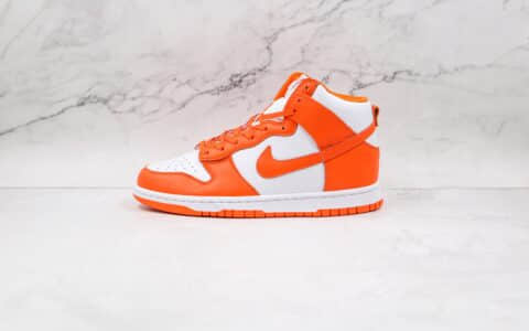 耐克Nike Dunk High “Syracuse”OG纯原版本高帮Dunk雪橙大学白橙色原标原盒 货号：DD1399-101