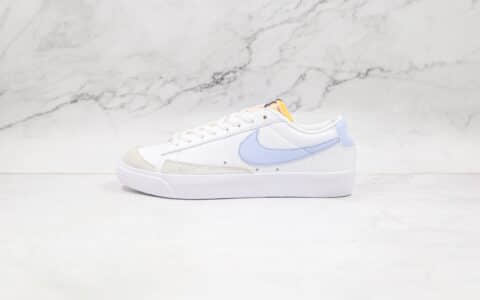 耐克Nike Blazer Low '77 Vintage纯原版本开拓者低帮板鞋白紫色原标原盒 货号：DC4769-103