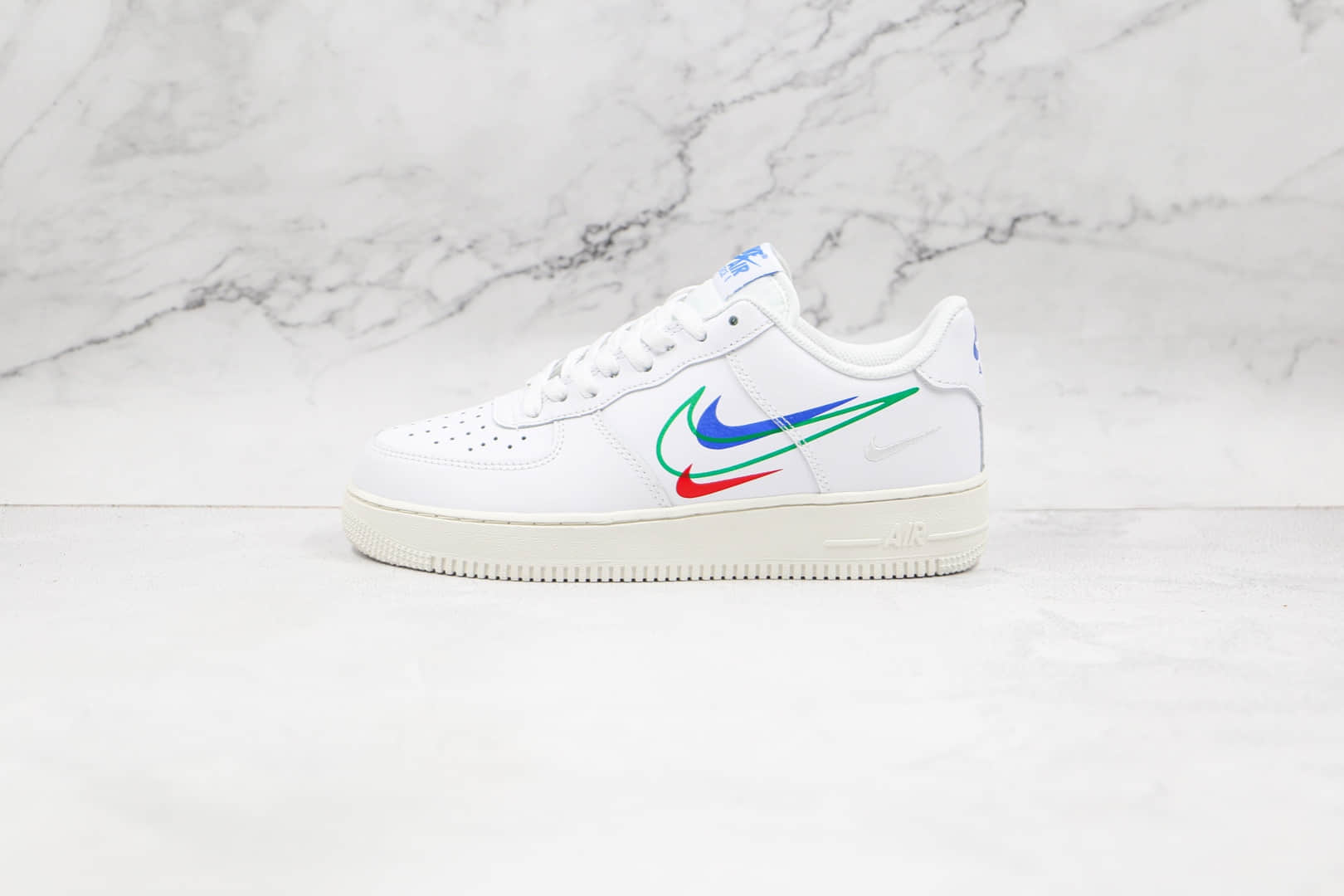 耐克Nike Air Force 1 Low '07纯原版本空军一号低帮AF1白色三钩原楦头原纸板打造 货号：DM9096-101