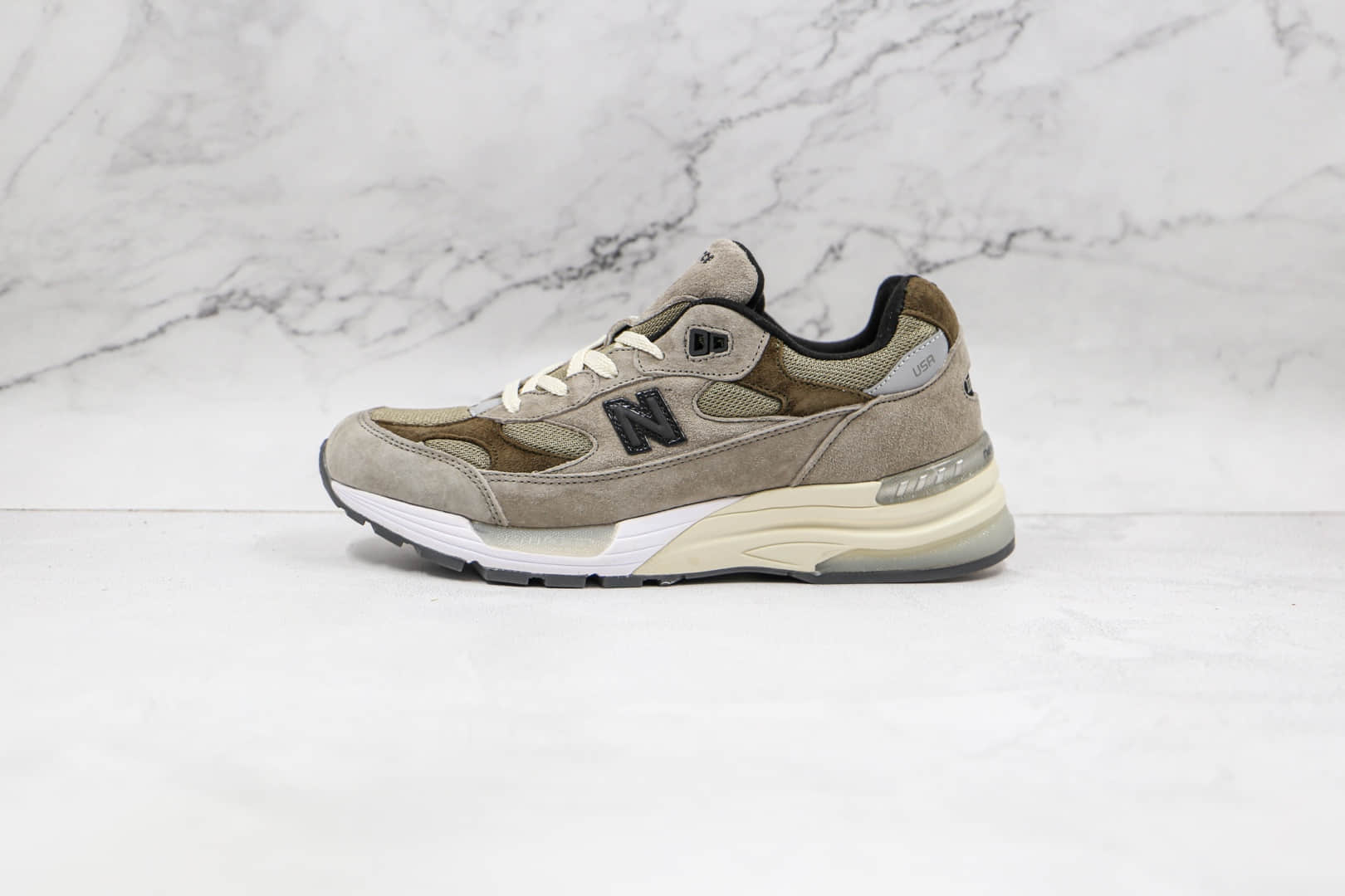 新百伦New Balance 992纯原版本美产NB992余文乐老爹鞋灰色原档案数据开发 货号：M992J2