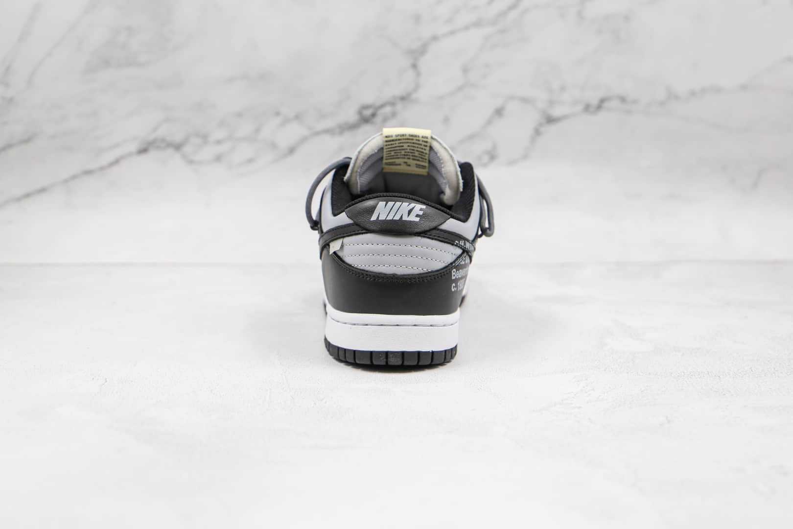 耐克Nike SB Dunk Low Black x OFF-WHITE x Futura三方联名款纯原版本OW SB DUNK黑灰色板鞋原盒原标 货号：CT0856-007