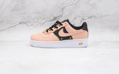 耐克Nike Air Force 1 Low纯原版本低帮空军一号粉黑色金属饰品板鞋原档案数据开发 货号：DA8571-200