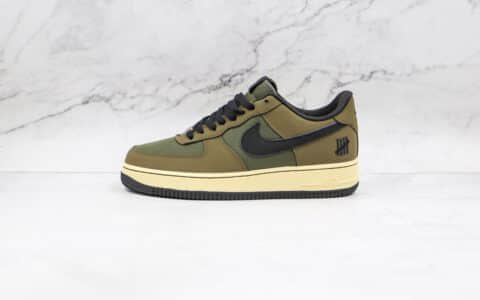 耐克Nike Air Force 1' 07纯原版本低帮空军一号军绿色五道杆联名板鞋原楦头纸板打造 货号：DH3064-300