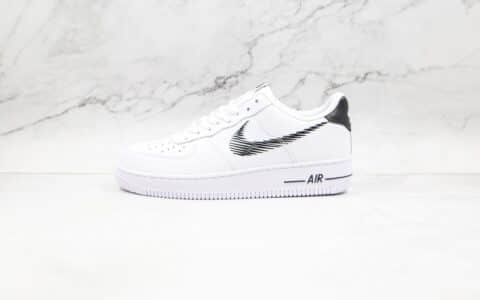 耐克Nike AIR FORCE 1纯原版本低帮空军一号白黑色涂鸦钩板鞋原档案数据开发 货号：DN4928-100