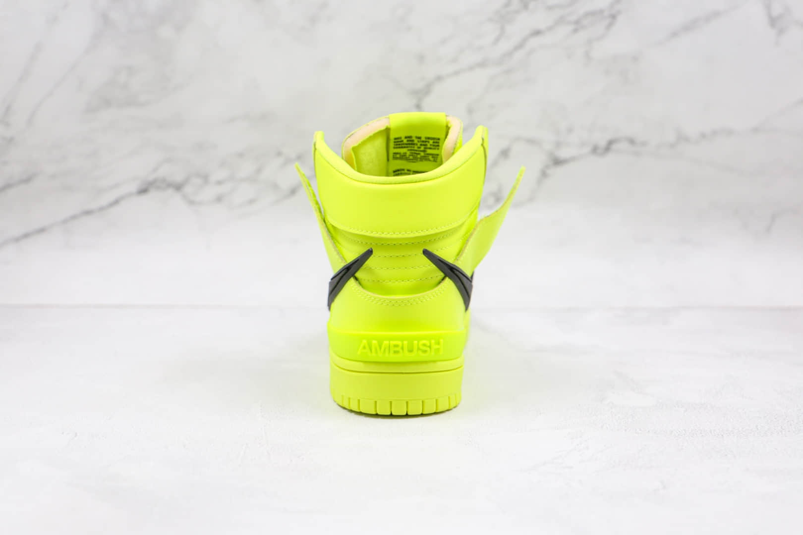 耐克Nike Dunk High x AMBUSH联名款纯原版本高帮DUNK荧光绿黑钩板鞋原 