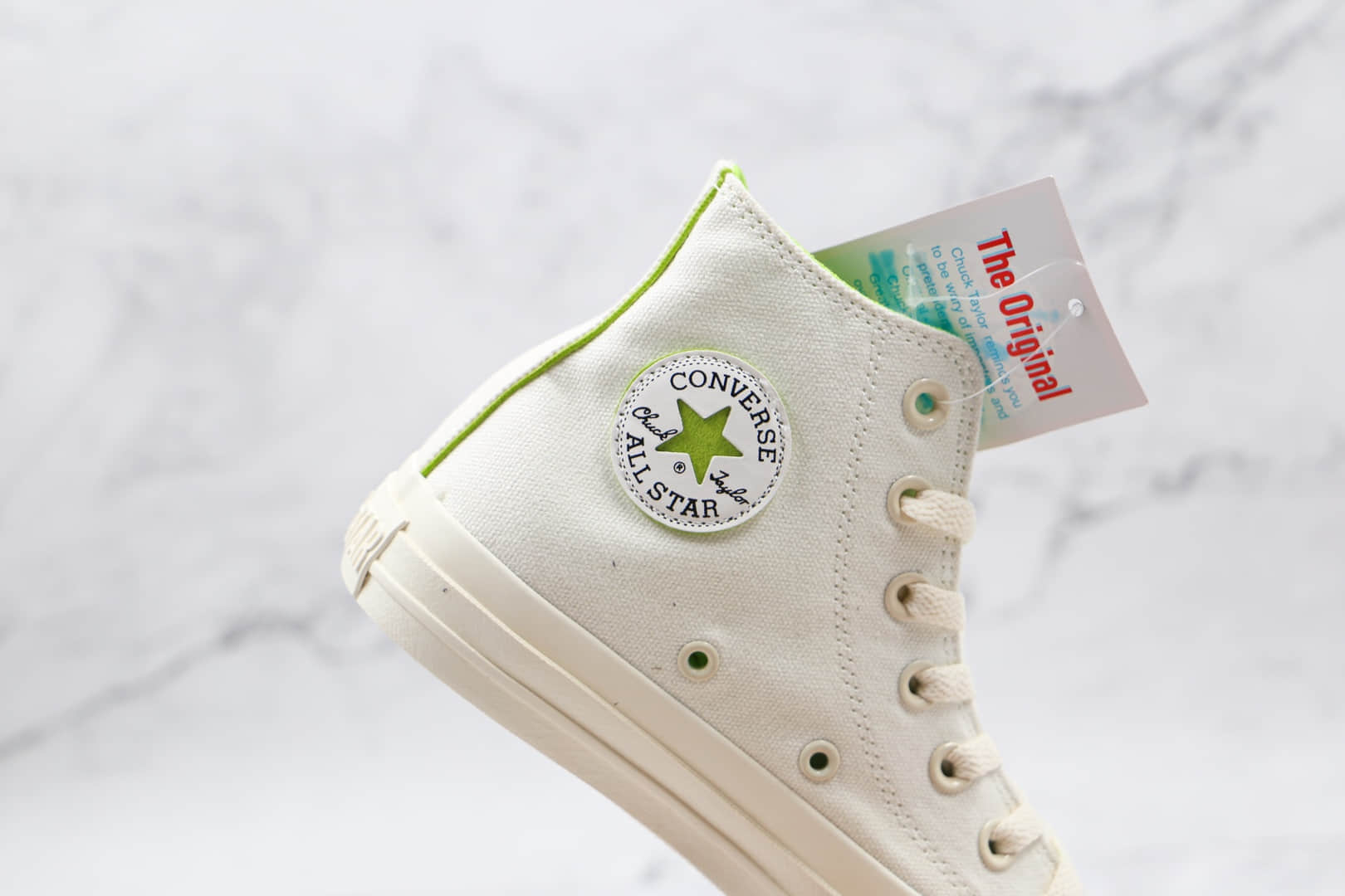 匡威Converse All star cosmoinwhite公司级版本日系限定高帮板鞋白绿色原厂硫化工艺