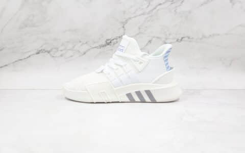 阿迪达斯Adidas EQT BASK ADV纯原版本三叶草支撑者系列白蓝色针织EQT慢跑鞋原档案数据开发 货号：AC7354