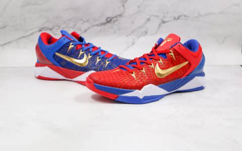 耐克Nike Zoom Kobe VII纯原版本科比7代红蓝鸳鸯篮球鞋内置碳板支持实战 货号：488371-406