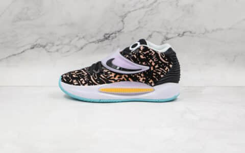 耐克Nike Zoom KD 14纯原版本杜兰特14代国内版黑白色篮球鞋内置气垫支持实战 货号：CW3935-001