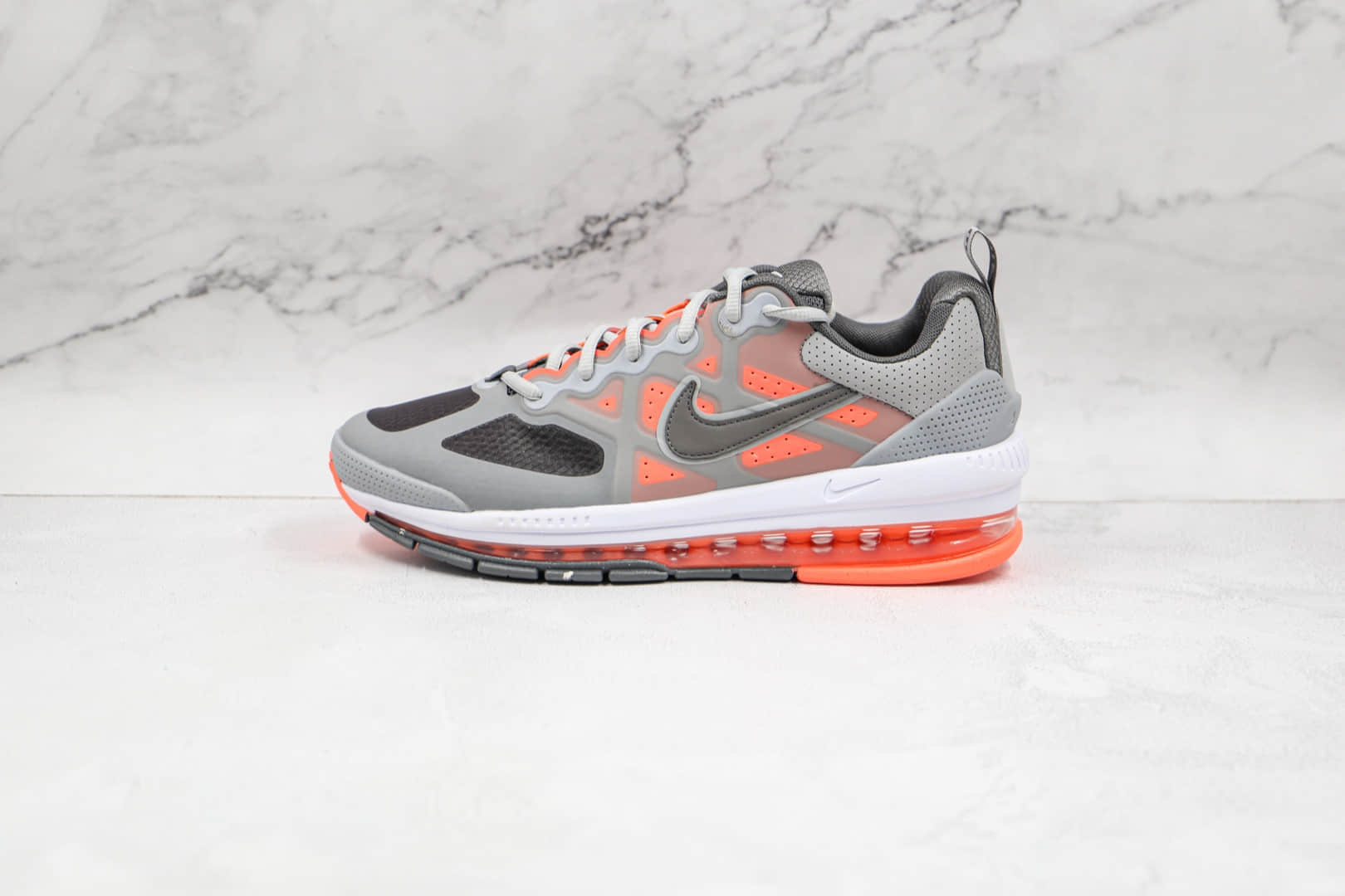 耐克Nike Air Max Genome纯原版本灰红色Genome气垫鞋原档案数据开发 货号：CW1648-004