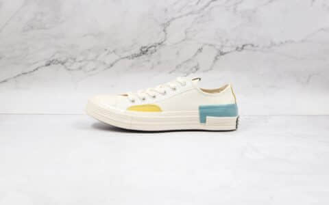 匡威CONVERSE Chuck 70公司级版本低帮七巧板拼接撞色硫化帆布鞋原厂硫化大底原盒原标