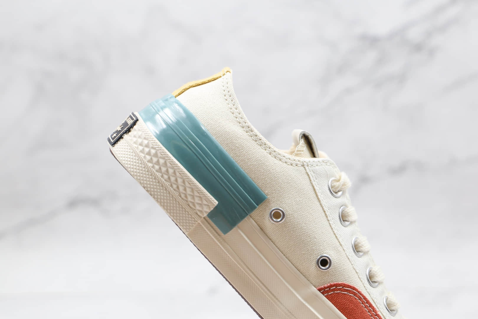 匡威CONVERSE Chuck 70公司级版本低帮七巧板拼接撞色硫化帆布鞋原厂硫化大底原盒原标