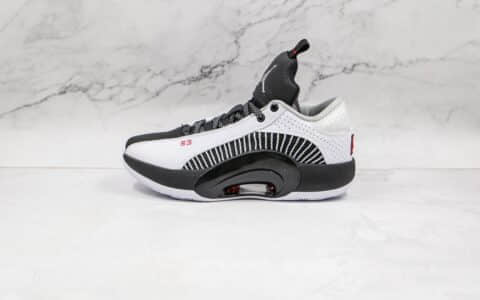 乔丹AIR JORDAN XXXV LOW纯原版本黑白色AJ35代篮球鞋内置Zoom气垫支持实战 货号：CW2459-101