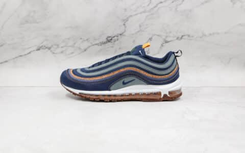 耐克Nike Air Max 97 Cork纯原版本子弹头Max97软木蓝色气垫鞋原楦头纸板打造 货号：DC3986-300