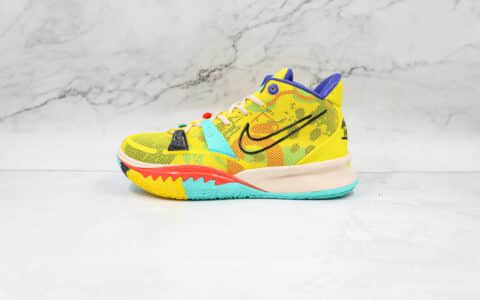 耐克Nike Kyrie 7 EP纯原版本欧文7代电动黄色篮球鞋内置气垫支持实战 货号：CT4080-700