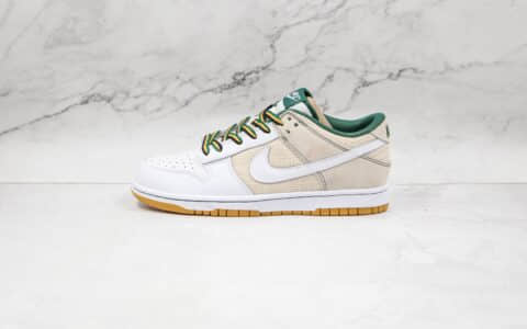 耐克NIKE DUNK SB LOW纯原版本低帮SB DUNK夏威夷白黄色帆布板鞋内置后跟Zoom气垫 货号：308608-011