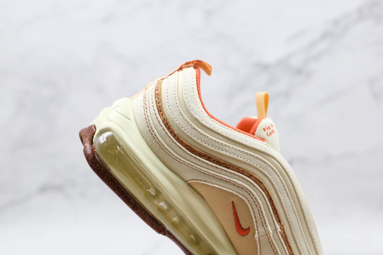 耐克Nike Air Max 97纯原版本子弹头Max97软木米黄色气垫鞋原档案数据开发 货号：DC3986-100