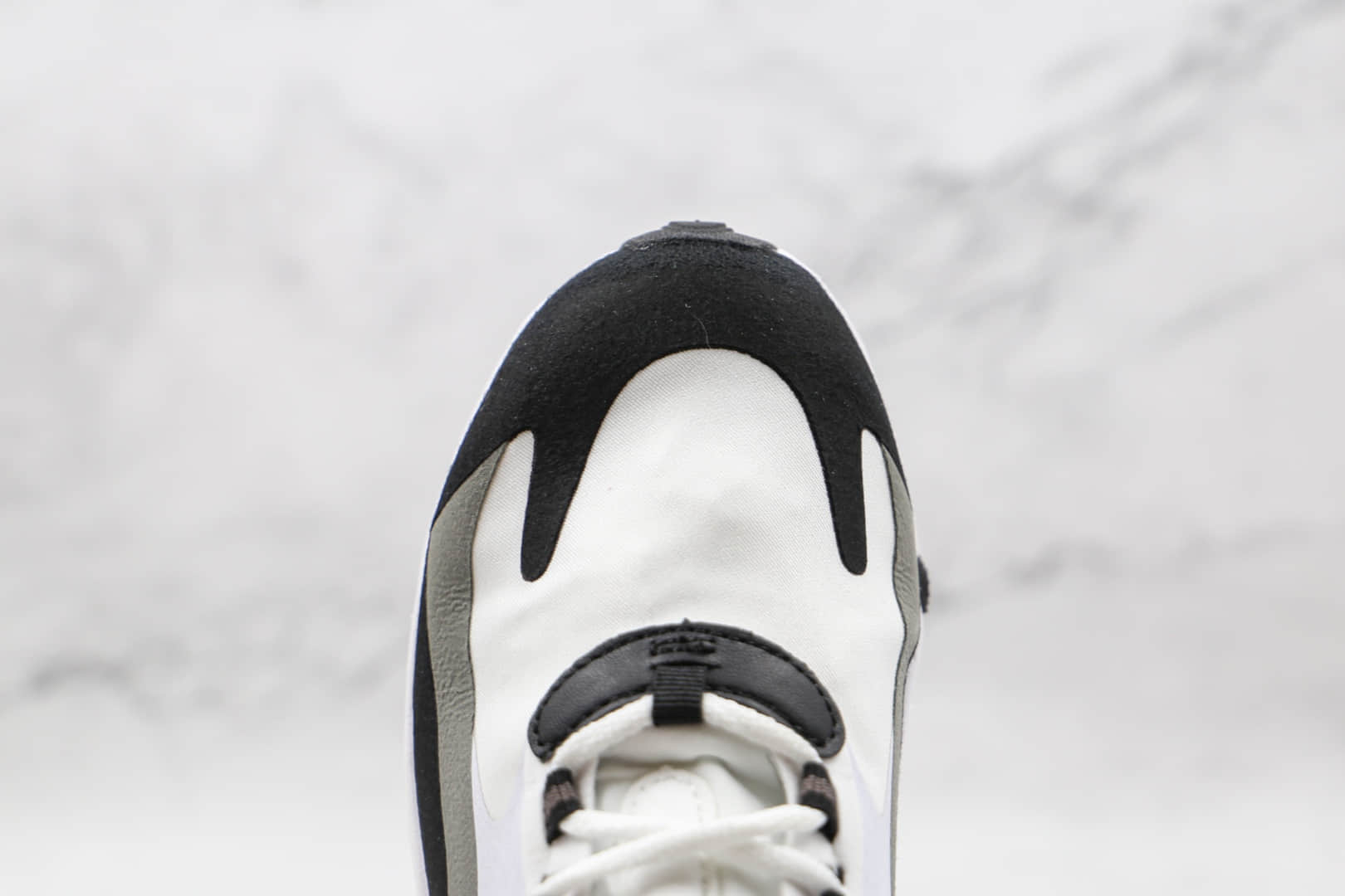 耐克Nike React Air Max 270V2纯原版本半掌气垫Max270黑白色气垫鞋原楦头纸板打造 货号：CT1264-101