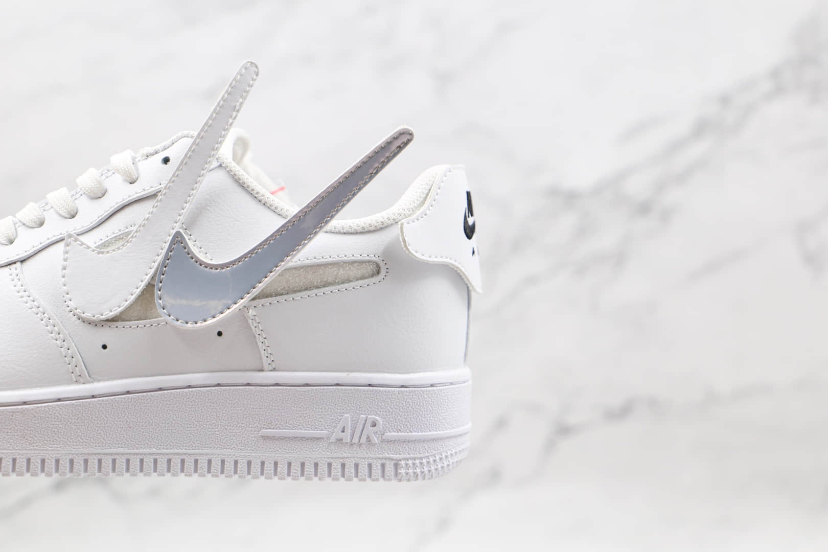 耐克Nike Air Force 1 Low AF1 1纯原版本低帮空军一号拆卸魔术钩白色板鞋内置气垫 货号：DB2812-100